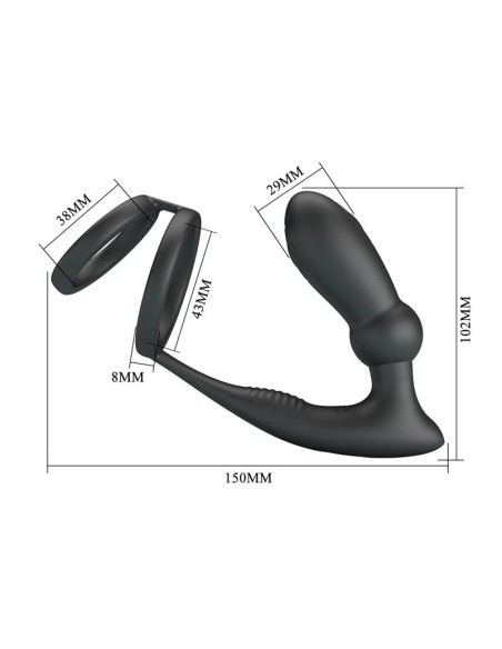 Emoni Anillo Vibrador para el Pene y Plug Anal