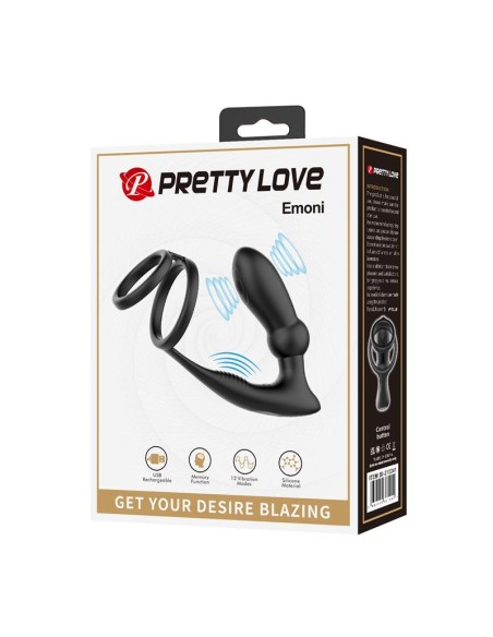 Emoni Anillo Vibrador para el Pene y Plug Anal