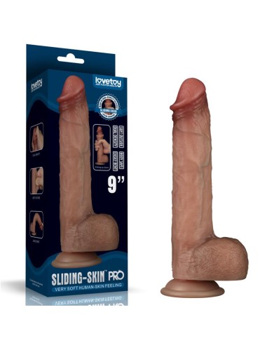 Sliding Pro Dildo Piel Deslizante Retractil Dual Layer 9