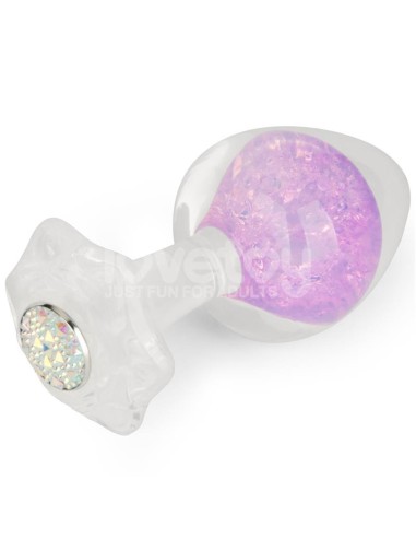 Gemoria Plug Anal de Silicona con Esfera de Cristal