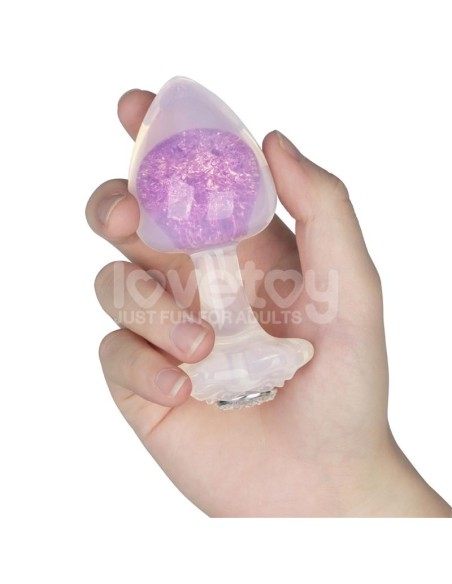 Gemoria Plug Anal de Silicona con Esfera de Cristal