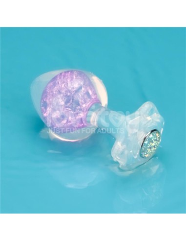 Gemoria Plug Anal de Silicona con Esfera de Cristal