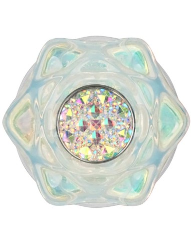 Gemoria Plug Anal de Silicona con Centro de Cristal Multicolor