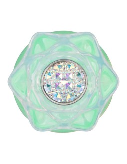 Gemoria Plug Anal Silicona Bola Interna Acero Brilla en la Oscuridad 2