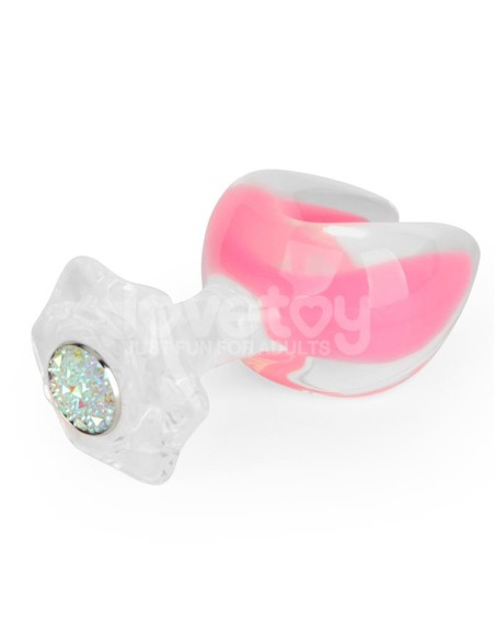 Gemoria Plug Anal Silicona Doble Punta Brilla en la Oscuridad