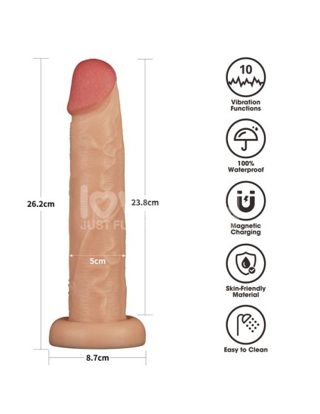 Power Basics Dildo con Vibracion 10