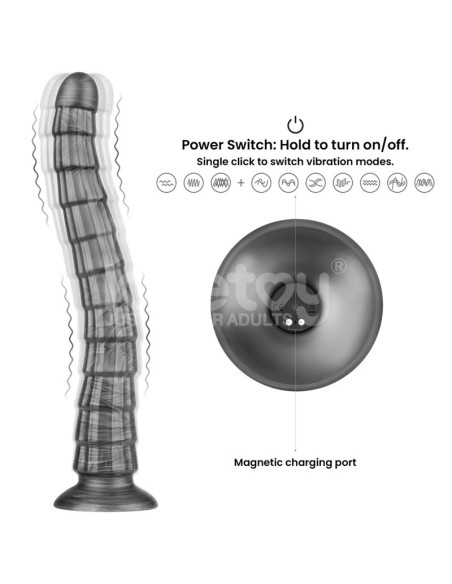 Vibrax Slider Dildo anal con Vibracion King Sized 145
