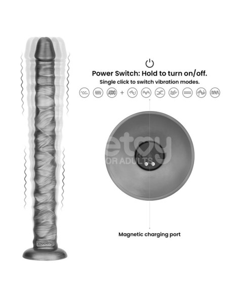 Vibrax Slider DIldo Anal con Vibracion King Sized 16