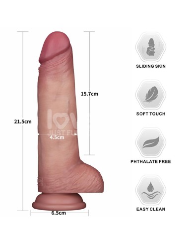 Sliding PRO II Dildo Piel Deslizante Retractil Dual layer 85