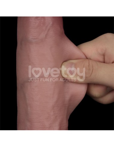 Sliding PRO II Dildo Piel Deslizante Retractil Dual layer 9
