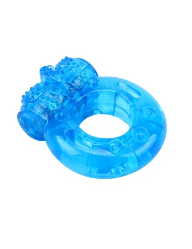 Anillo para el Pene y Vibracion 18 cm Azul