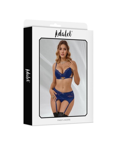 Giselle Set con Liguero Azul