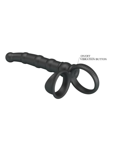 Tatum Plug Anal con Anillo para el Pene con Vibracion