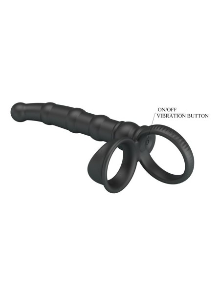 Tatum Plug Anal con Anillo para el Pene con Vibracion