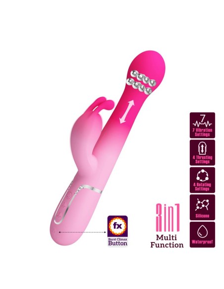 Dejon Vibrador con Thrusting y Bolas Rotatorias