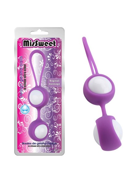 Bolas Geisha MisSweet 177 cm Silicona Purpura