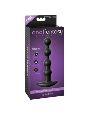 Cadena Anal con Vibracion Negro