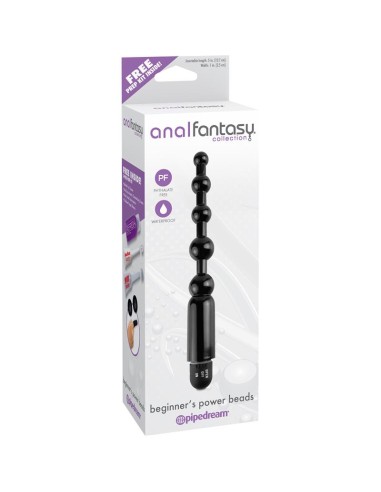 Cadena Anal Power Beads Negro