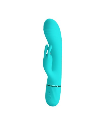 Scocco Vibrador con Rabbit Turquesa