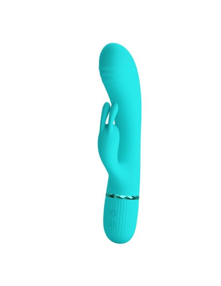 Scocco Vibrador con Rabbit Turquesa