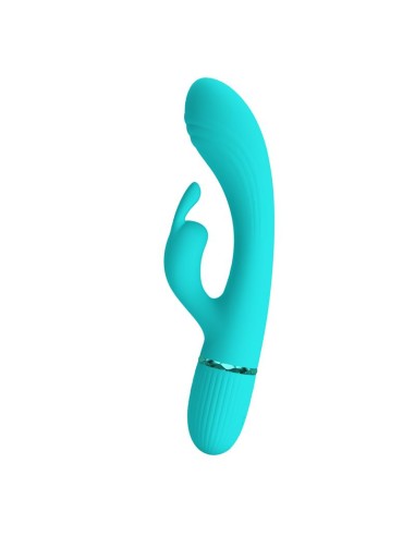 Scocco Vibrador con Rabbit Turquesa