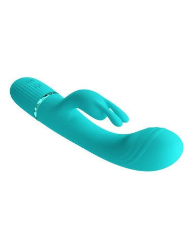 Scocco Vibrador con Rabbit Turquesa