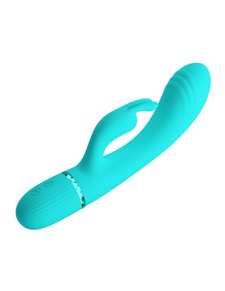 Scocco Vibrador con Rabbit Turquesa