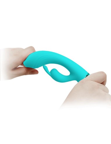 Scocco Vibrador con Rabbit Turquesa