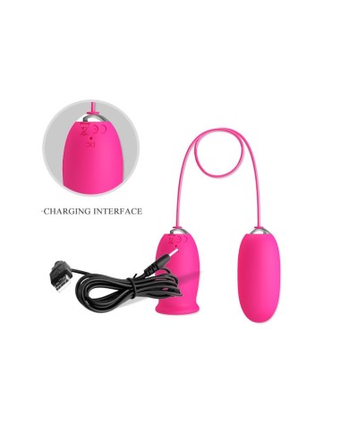 Daisy Huevo Vibrador y Lengua Estimuladora Rosa