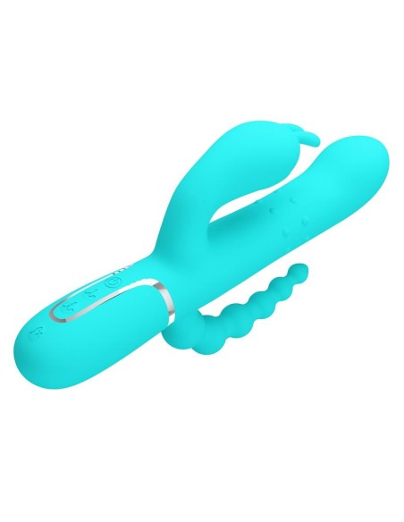 Cammy Vibrador con Bolas Rotadoras y Cadena Anal