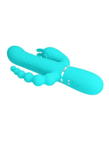 Cammy Vibrador con Bolas Rotadoras y Cadena Anal