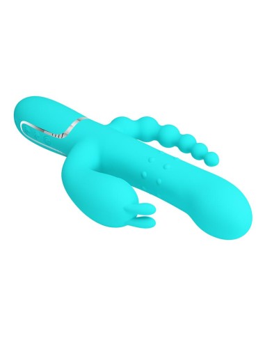 Cammy Vibrador con Bolas Rotadoras y Cadena Anal