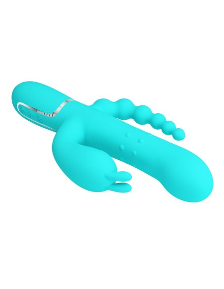 Cammy Vibrador con Bolas Rotadoras y Cadena Anal