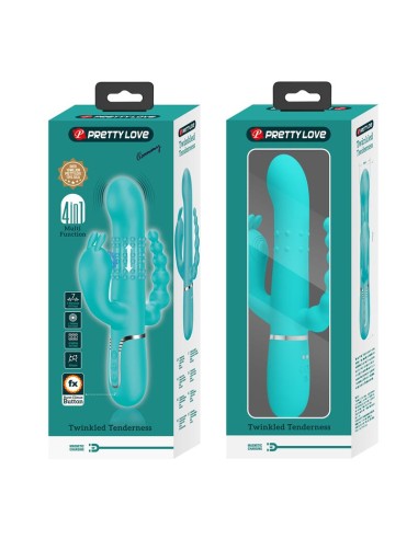 Cammy Vibrador con Bolas Rotadoras y Cadena Anal