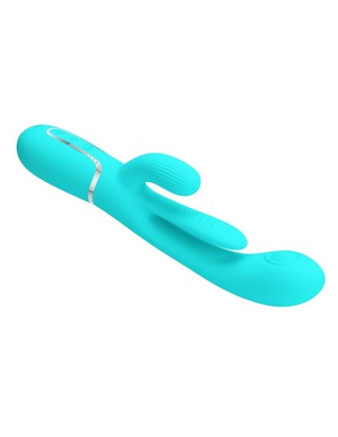 Shania Vibrador con Lengua y Thumping Turquesa