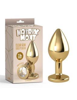 Plug Anal de Metal con Joya Talla M