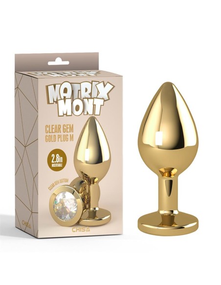 Plug Anal de Metal con Joya Talla M