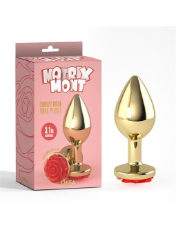 Plug Anal con Joya de Rosa Showy Rose Talla L