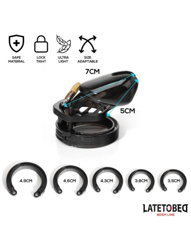 Jaula de Pene de Castidad Short Negro