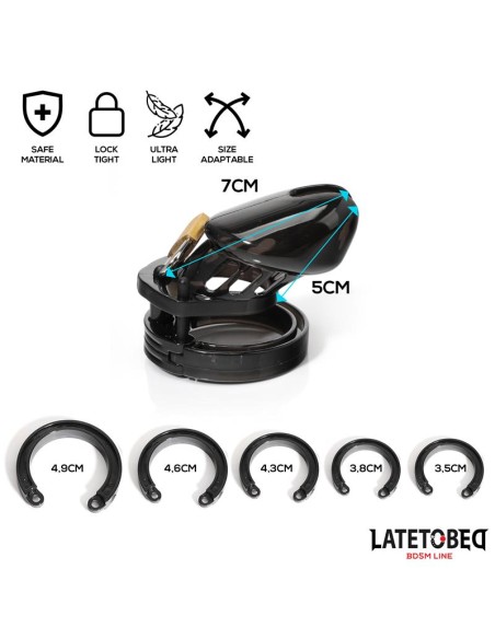 Jaula de Pene de Castidad Short Negro