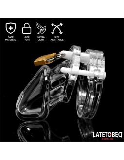 Jaula de Pene de Castidad Short Transparente 2