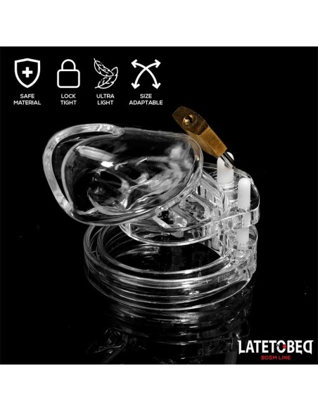 Jaula de Pene de Castidad Short Transparente