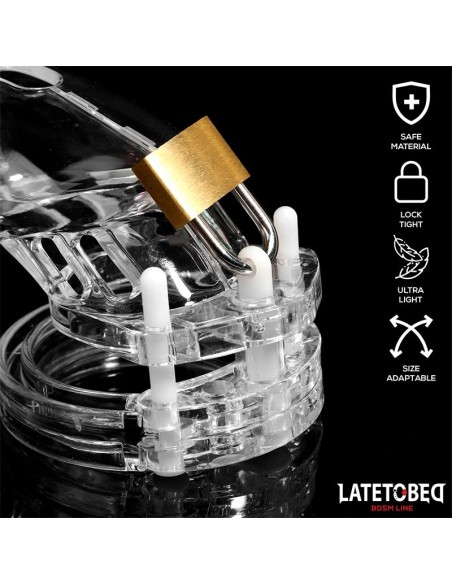 Jaula de Pene de Castidad Short Transparente