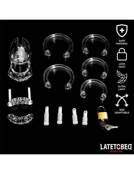 Jaula de Pene de Castidad Short Transparente