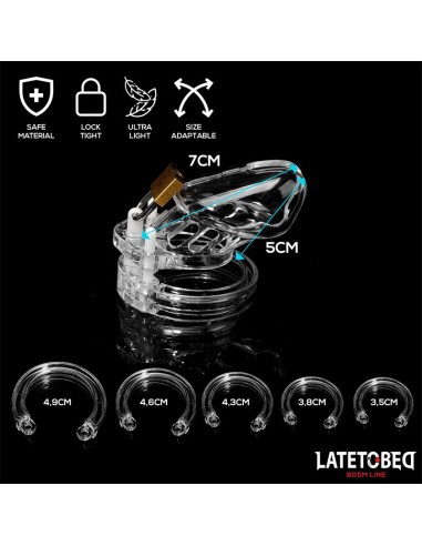 Jaula de Pene de Castidad Short Transparente