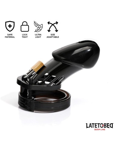 Jaula de Pene de Castidad Long Negro