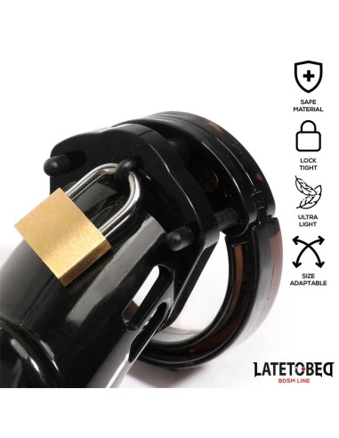 Jaula de Pene de Castidad Long Negro