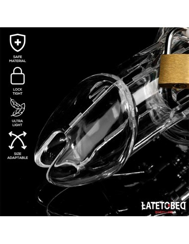 Jaula de Pene de Castidad Long Transparente