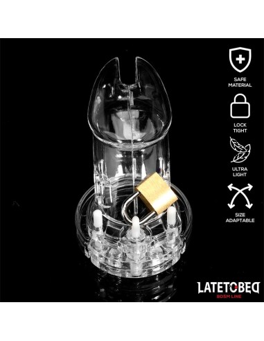 Jaula de Pene de Castidad Long Transparente