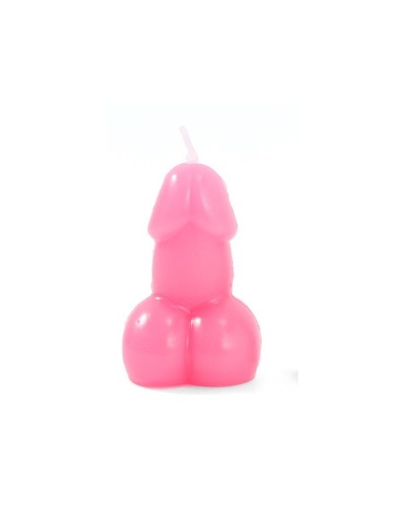 Vela Forma de Pene Fuscia